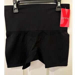 Yummie Shapewear Shorts, Black, Size 1X-2X